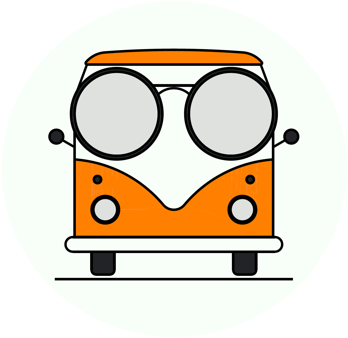 Le van à lunettes